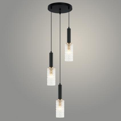 Подвес MDM4462/3HQ BK+BRO черный/коричневый 3х60W E14 d300 h1800, XLD22